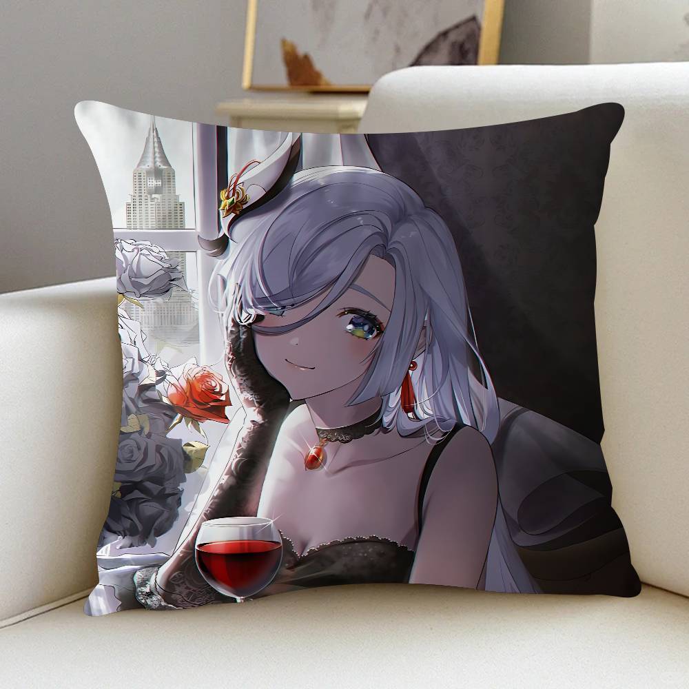 Игра S-Shenhe 45*45см Наволочка Чехол для подушки Декор Наволочка Домашняя наволочка Для диванной подушки