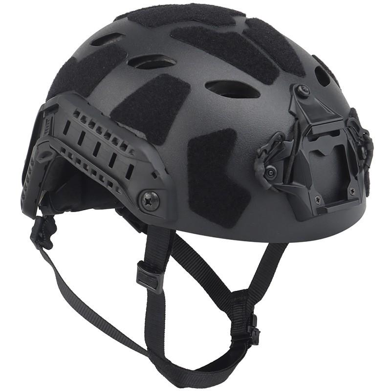 FAST/BJ Lightweight Tactical Training Helmet Hole Solid Color Headphone Slot Adjustable Rails