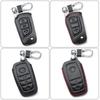 Leather Car Key Cover for 2017 Toyota Models: Corolla, Camry, Crown, Levin, Reiz, RAV4, Highlander