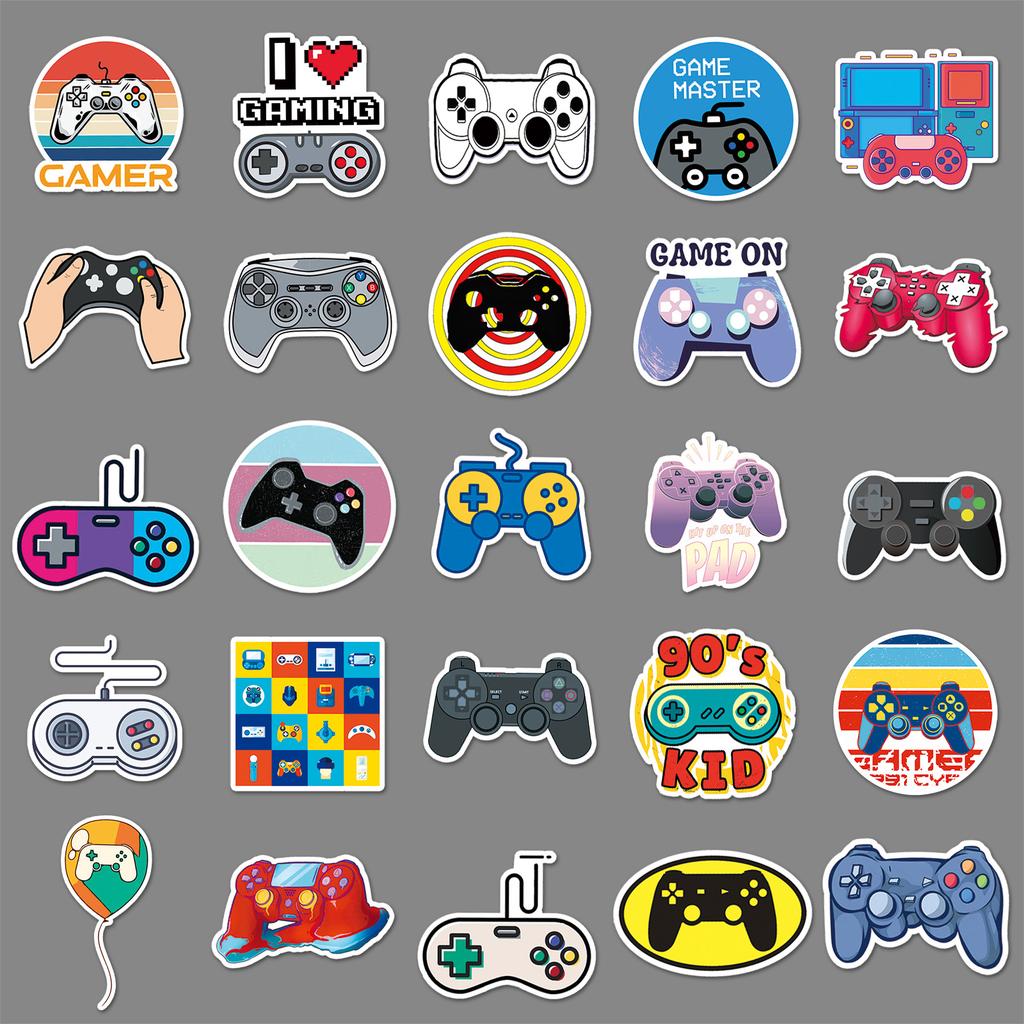 50 Gamepads Doodle Personality Cartoon Creative Trend DIY Skateboard Suitcase Stickers Waterproof