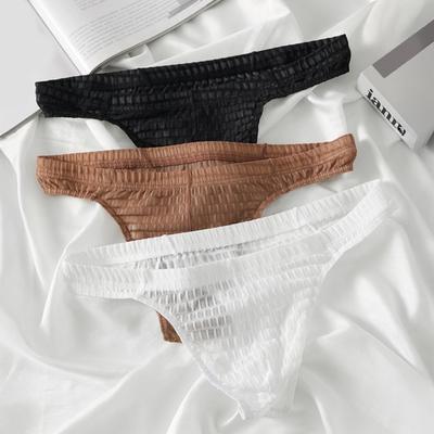 Мужские Стринги Сексуальные Низкой Посадки G-String Бикини Трусы Ультратонкие С Т-образной Спинкой Нижнее Белье С Поддержкой U-образного Мешочка Трусы