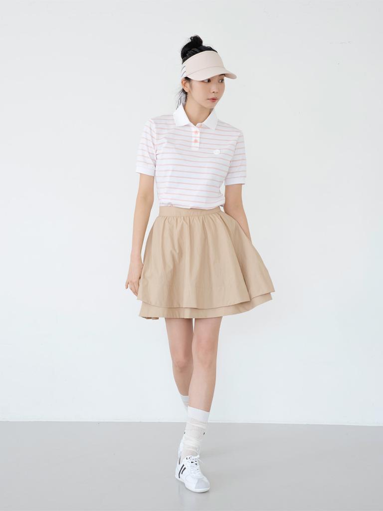 Nitina Shiny Double Flare Skirt Bg
