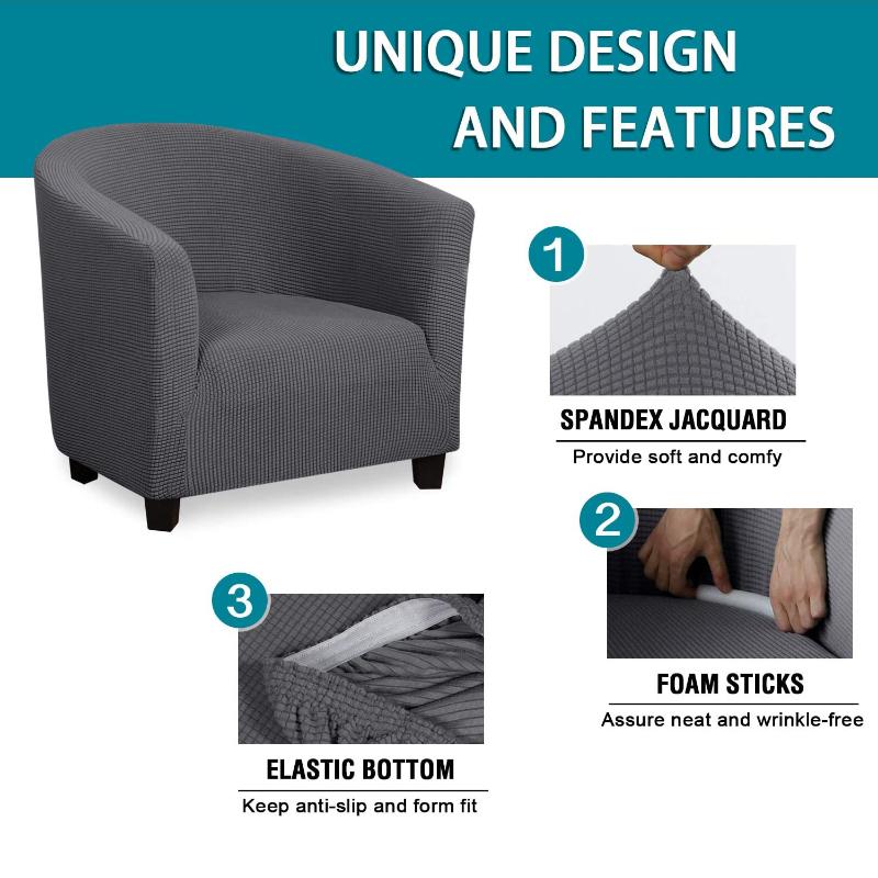 Высокоэластичный спандекс, кофейная ванна, диван, кресло, чехол для сиденья, протектор, моющаяся мебель, чехол, простота установки, домашний стул, декор