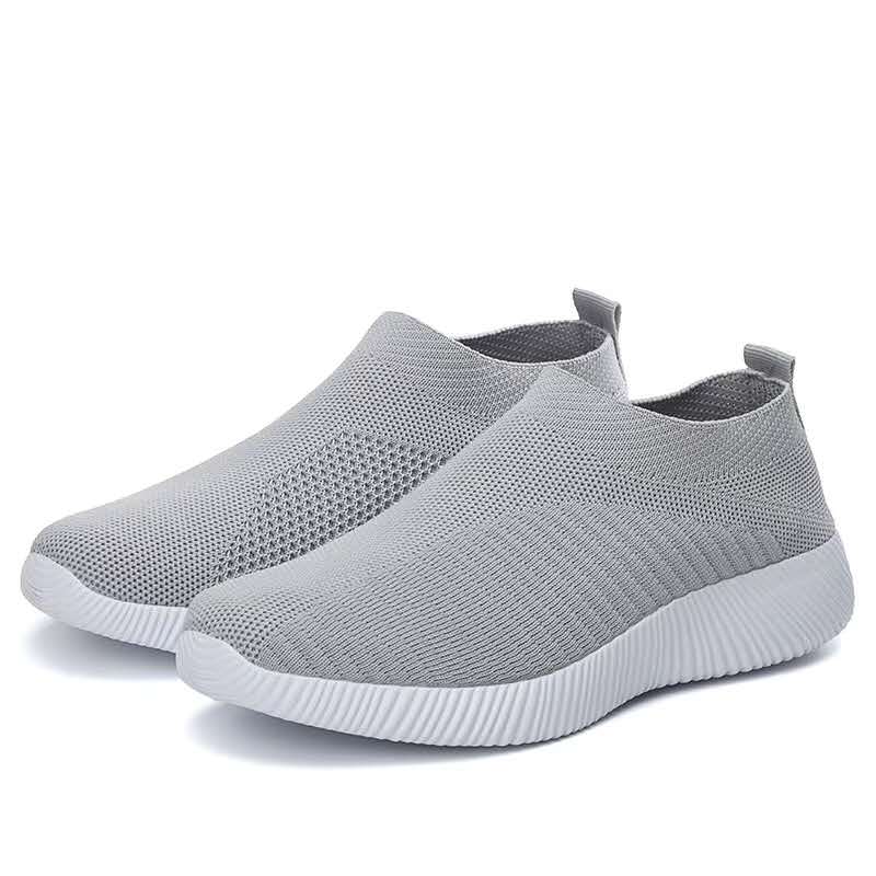 Comfortable Fit Women Vulcanized Shoes Athletic Shoes Slip On Flats Shoes Women Loafer Shoes Walking Flat Running Shoes