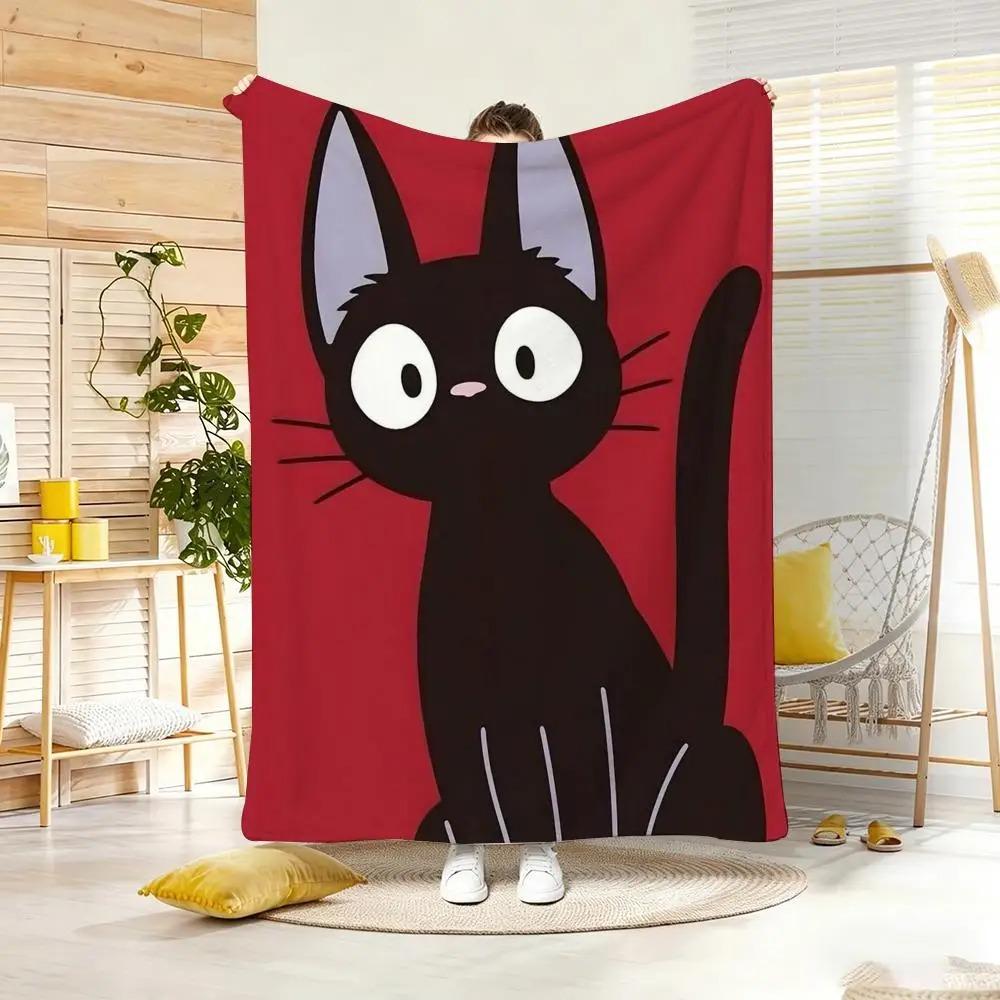 Animal Cartoon J-JijiS Throw Lightweight Flannel Blanket Soft Skin-friendly for Summer Cooling