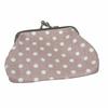 Iron Buckle Zipper Canvas Pouch Dots Small Purse Wallets Linen Coin Purse Korean Money Bag Coin Bag