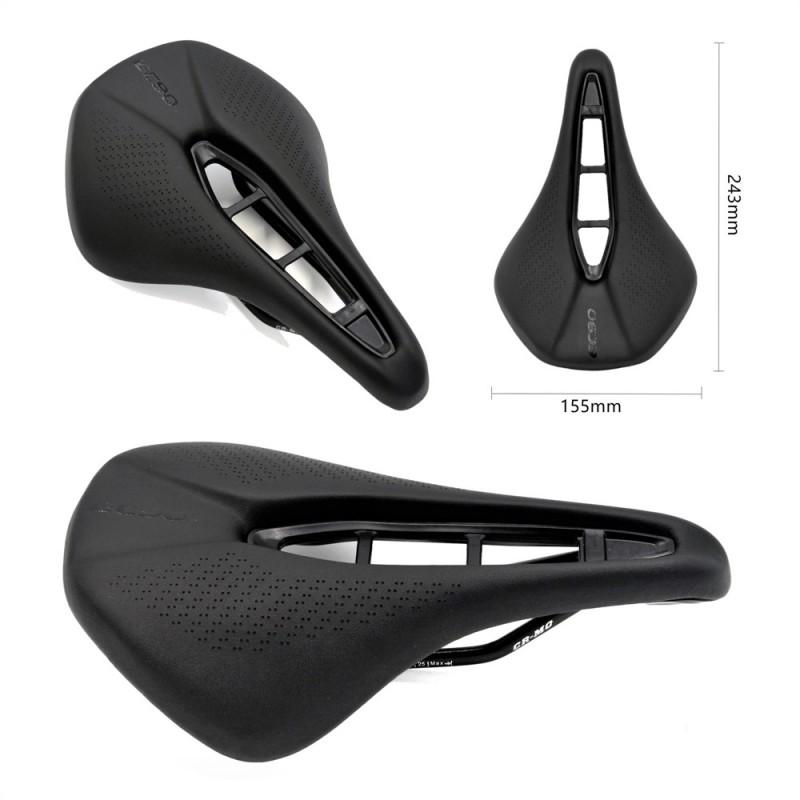 EC90 Arione CX Wide Comfort Gel Bicycle Saddle Road Bike Cycling Ergonomic Seat Pad Black
