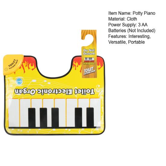 Фортепиано для унитаза, электронная клавиатура, художественный ковер со звуком фортепиано, портативный напольный коврик, коврик для клавиатуры с постукиванием пальцами ног, звучащий коврик