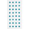Glitter Faceted Self-Adhesive Rhinestones - Multiple Colors - 8mm - 32pcs Light Blue