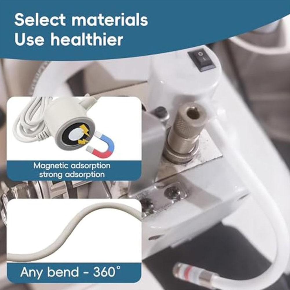 Industrial LED Sewing Positioning Lamp - 30 LED Bright Lamp for Flatbed Overlock, Even Illumination Work Light