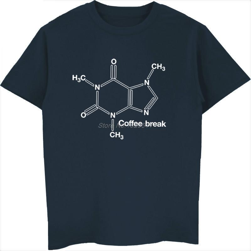 New Unisexs Summer Casual Print Short Sleeve Cotton T Shirt Unisex Coffee Break Formula Coffee Vintage So Vintage Shirt Cool Tops Tees