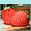 Adorable Strawberry Plush Pillow Soft Fruit Cushion For Girls And Teenagers 35cm