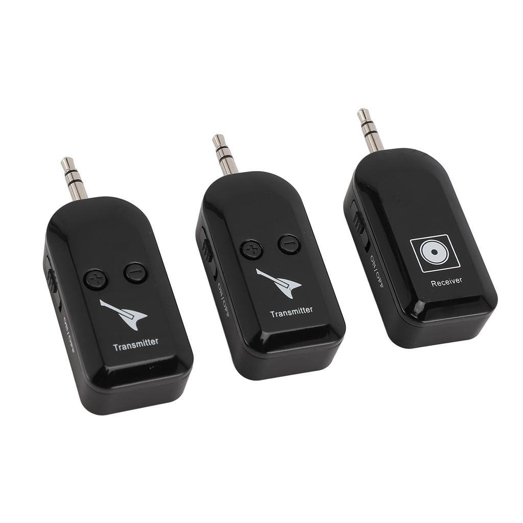 1 to 2 Wireless Guitar Transmitter Receiver 3.5MM 6.35MM Wireless Guitar Pickup for Performance Stage Studio