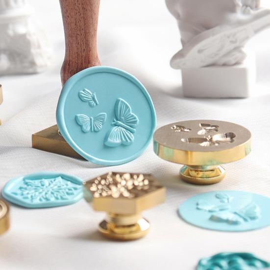 Practical Clear Texture DIY Simple Operation Snowflake Star Sealing Wax Stamp Head Wedding Supply