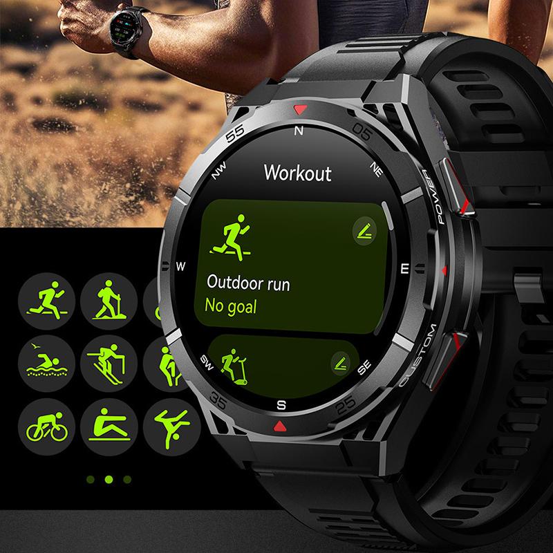 Умные часы Bluetooth Call Dual Band GPS Air Pressure Compass Outdoor Threeproof Mens Bracelet