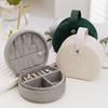 Portable Jewelry Box Rings Necklaces Organizer Soft Lining Large Capacity Lightweight Travel