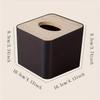 1pc/2pcs-Tissue Box Napkin Holder Case Paper Box Container Bamboo Cover Solid Wood Hotel Storage Box Home Table Decoration