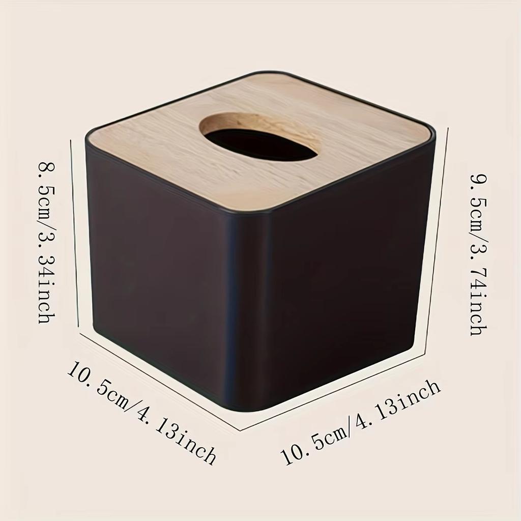 1pc/2pcs-Tissue Box Napkin Holder Case Paper Box Container Bamboo Cover Solid Wood Hotel Storage Box Home Table Decoration