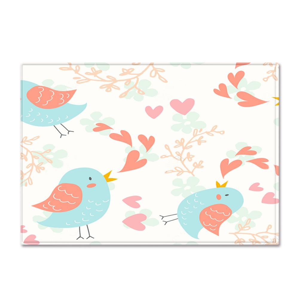 Textured Large Carpet Feather Wind Bedroom Floor Mat