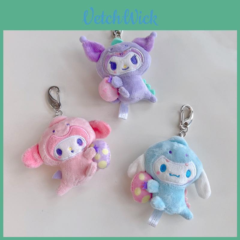 Sanrio Cinnamoroll Melody Kuromi Plush Doll Keychain Bag Pendant Gift