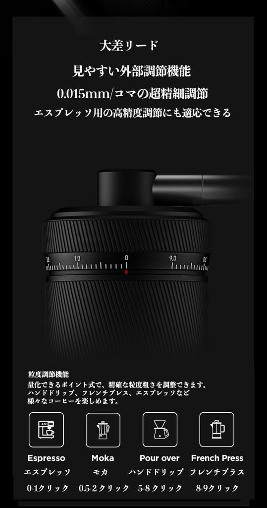 TIMEMORE Kuriko S3 Ручная кофемолка с ручным молотком S2C890 Запатентованная ступка Полностью металлическая внешняя функция регулировки Кофемолка Легко чистить Кофе