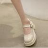 Fashion White Mary Jane Lolita Shoes Japanese Students JK Female High Heel Uniform College Girl Shoes Platform Shoe Ladies Vintage Pumps