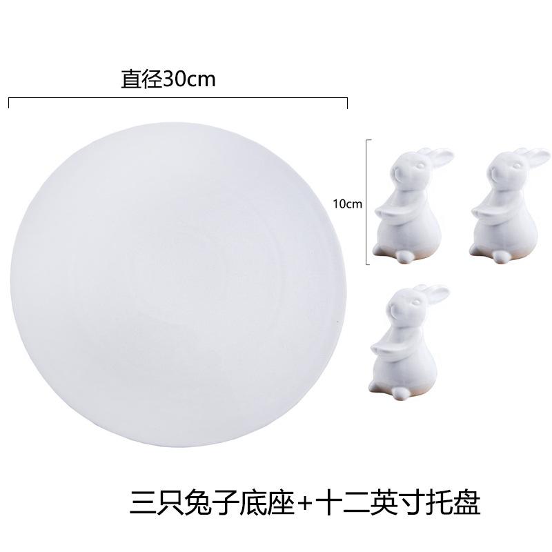 Подставка для десертов на свадьбу в виде кролика - фруктовая тарелка, подставка для торта, блюдо для димсамов и тарелки для суши для подачи закусок и десертов