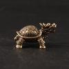 Брелок-подвеска из латуни с изображением дракона и черепахи, украшения, талисман, креативные поделки