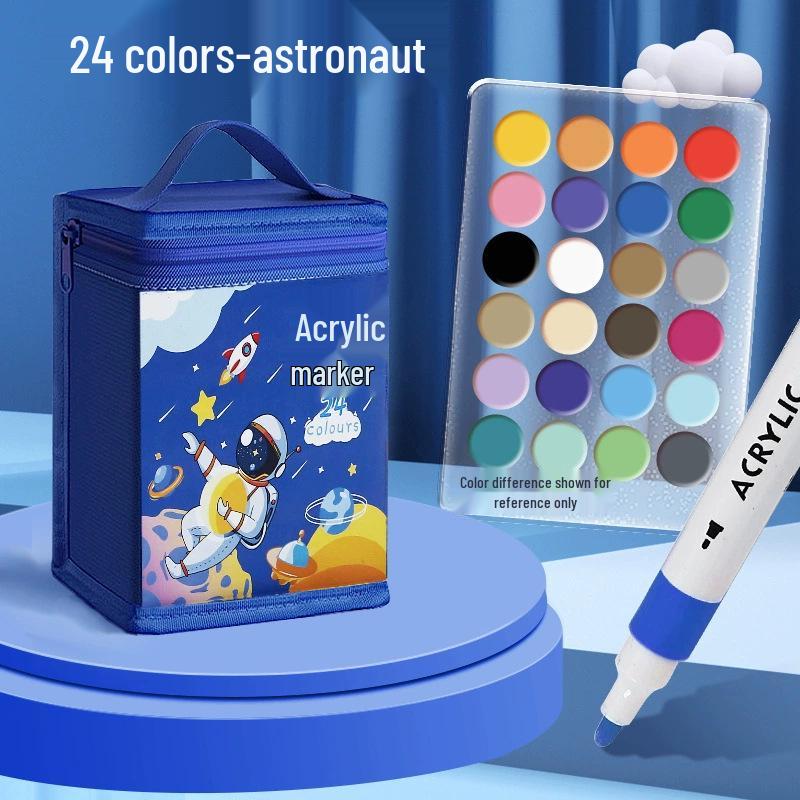 Акриловый маркер - Смываемый, Не растекающийся, Быстросохнущий, Наслаиваемый, Водостойкий маркер для искусства и школы.