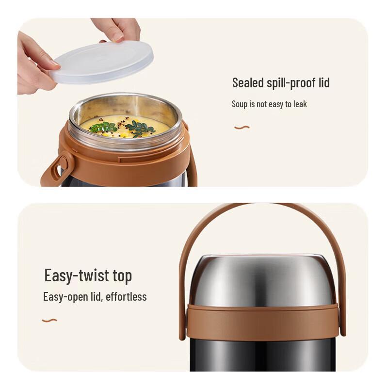 Supor KFV17AD10 Stainless Steel Thermal Lunch Box Set