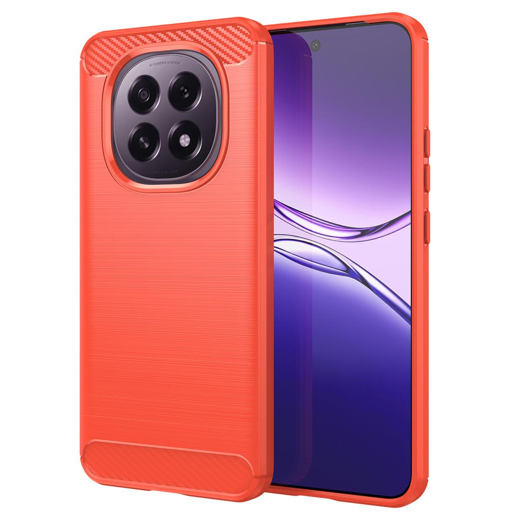 For Oppo F29 5G Case Protective Phone Cover Carbon Fiber Texture Brushed