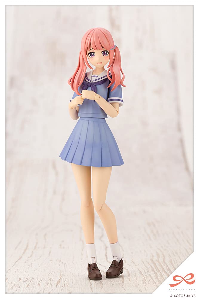 Kotobukiya Сосэй Сёдзётэй: Мадока Юки (Летняя форма старшей школы Тохо) Пластиковая модель Dream Style Milky Marine, цветная, JK022
