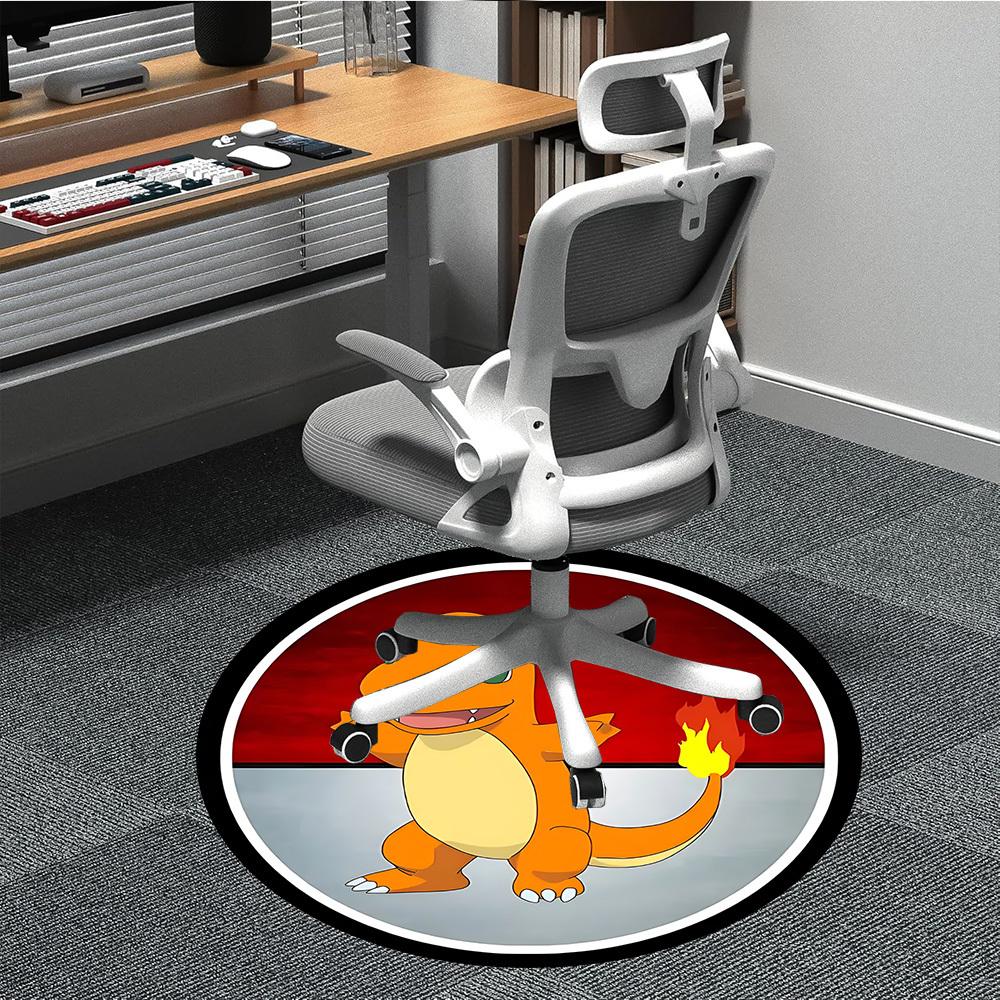 1pc Charmander, PokémonChair Carpet for Office, Non-slip, Soft and Durable Office Rug for Interior Decoration, Perfect for Office yy250925090