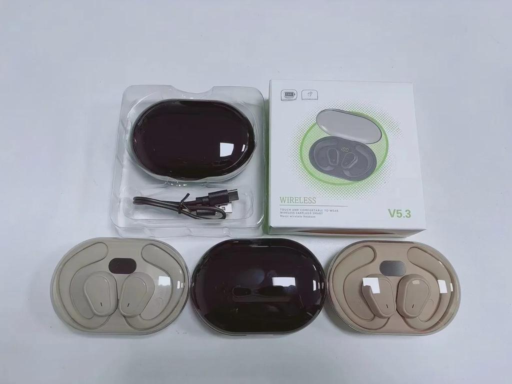 Беспроводная Bluetooth-гарнитура OWS с костной проводимостью, креплением-крючком, длительным сроком службы батареи и шумоподавлением для занятий спортом