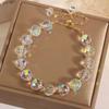 Fashion Colorful Artificial Crystal Bracelet Shiny Beaded Bracelets For Women Party Jewelry