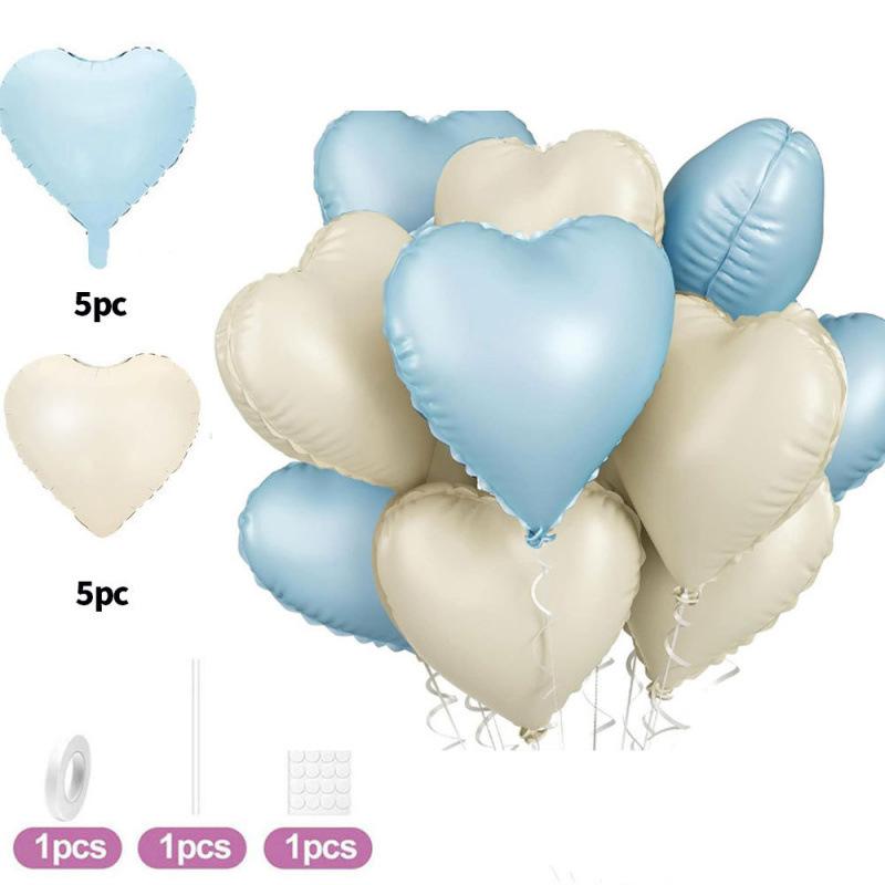 10 шт. 18 дюймов Большие Красные Шары-Сердца из Фольги Для Дня Святого Валентина Свадебного Девичника Годовщины Помолвки Украшение