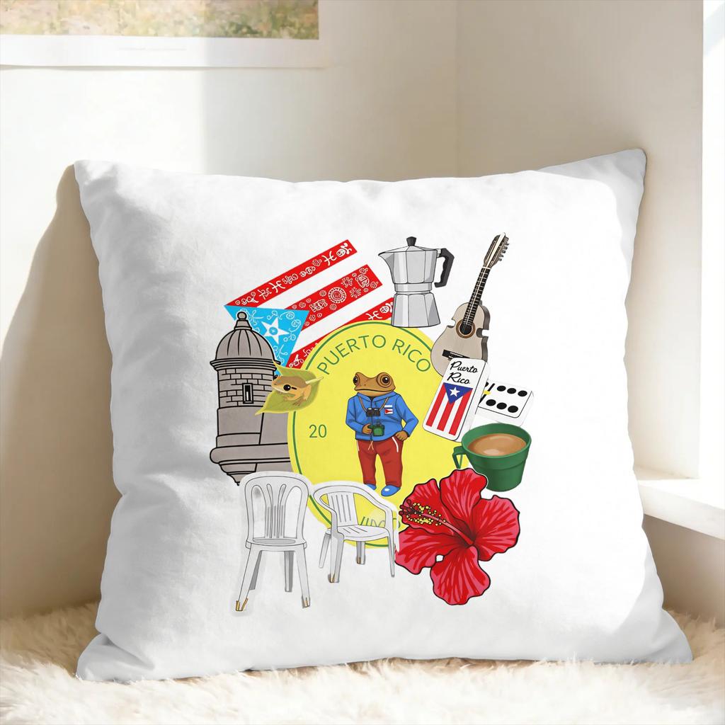 Rapper BBad BBunny DTMF World Tour Pillow Case Soft Pillow Cover For Chair Sofa Home Decor Kawaii Pillowcases