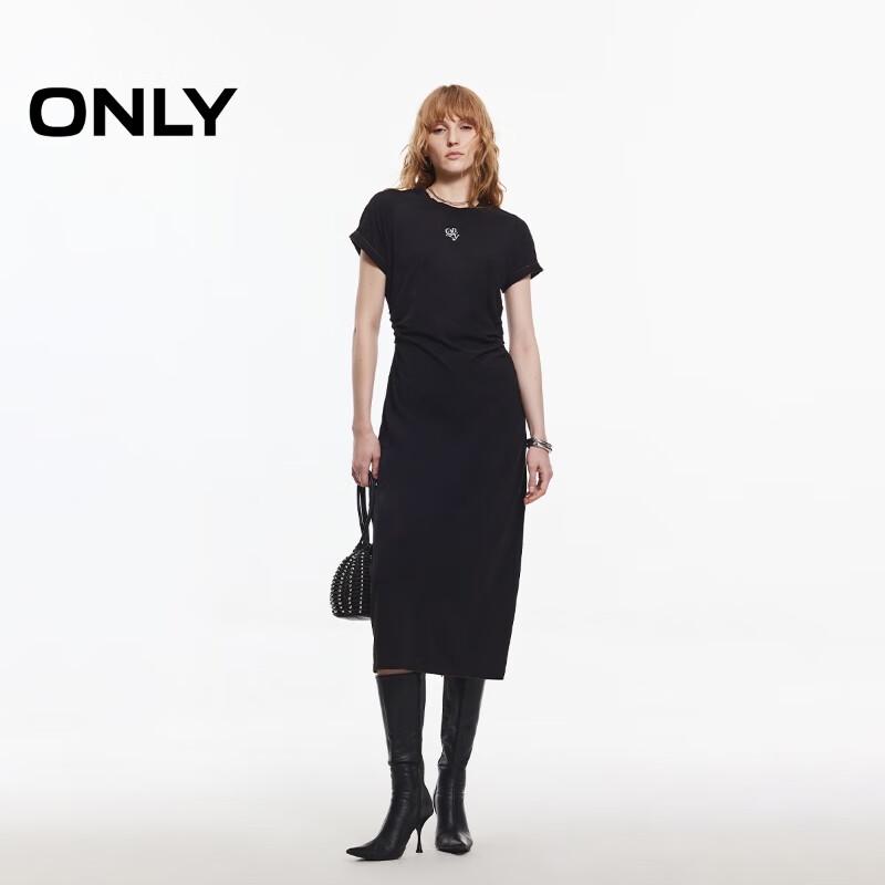ONLY Women's 2025 Spring Round Neck Raglan Short Sleeve Long Dress