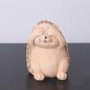 3pcs Cute Animal Sculpture Resin Miniatures Figurine Hedgehog Statue  Courtyard