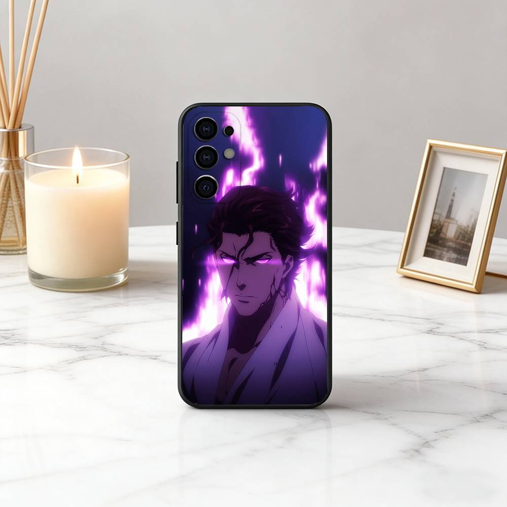 A-Айзен S-Сосуке-S Аниме B-BLEA-CH Чехол для телефона Samsung S25,S24,S21,S22,S23,S30,Ultra,S20,Plus,Fe,Lite,Note,10,Черный Чехол