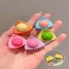 1 Pair Cute Cat Ear Hair Clips for Children Candy Color Plastic Small Ear Hair Clips Girl's Hair Accessories