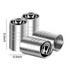 Car Metal Wheel Tire Valve Stem Cap Accessorie for Honda Mugen Power Type R Type S City Civic Jazz Fit Avancier Crv Accord Pilot