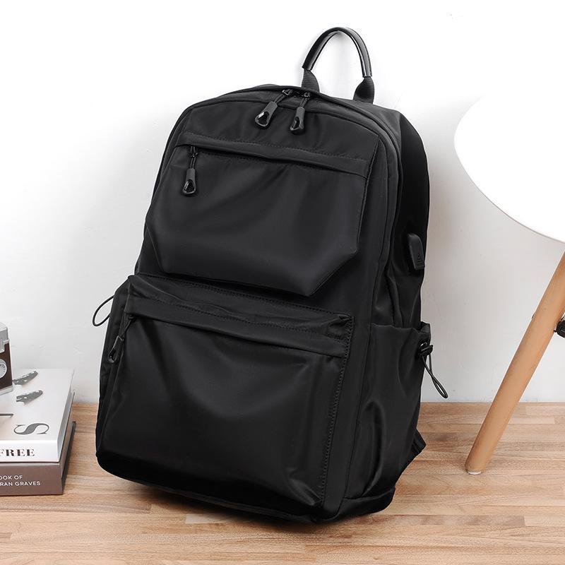 Men's Korean Style Double Back Laptop Backpack - Trendy Student Travel Bag