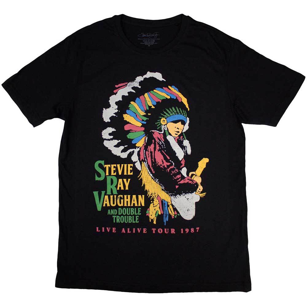 Stevie Ray Vaughan Double Trouble T-Shirt Black New Unisex T-Shirt