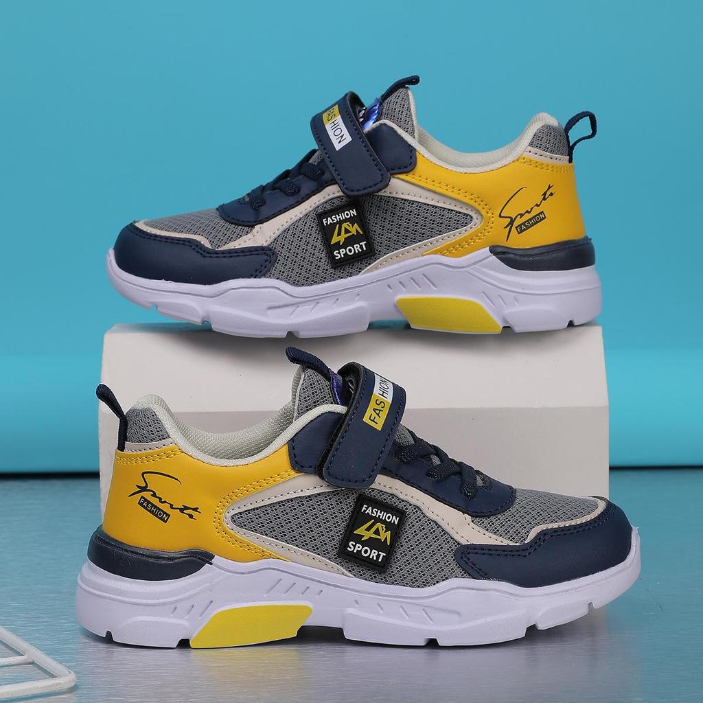 Легкие дышащие спортивные кроссовки для детей на весну и осень с подошвой из ЭВА - Унисекс беговая обувь