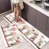 1 шт. анти-усталостные кухонные коврики с цветочным принтом, водонепроницаемые, нескользящие, толстые, мягкие, прочные, удобные, стоячие коврики для кухни