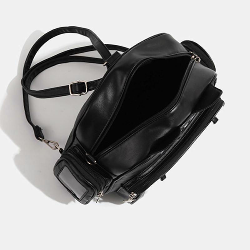 Cute Multipurpose Cats Shoulder Bag with Adjustable Straps Large Capacity Clear Pocket Itabag Backpack for Pin Display