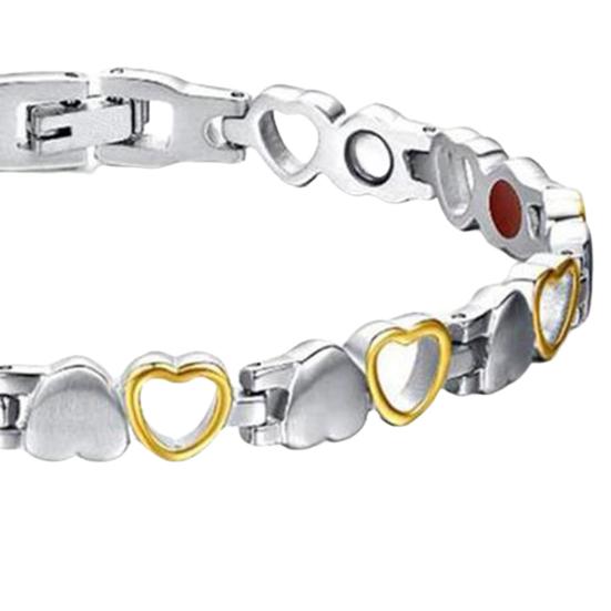 Браслет магнитной терапии Классическое облегчение боли Элегантный внешний вид Полая форма сердца любви
