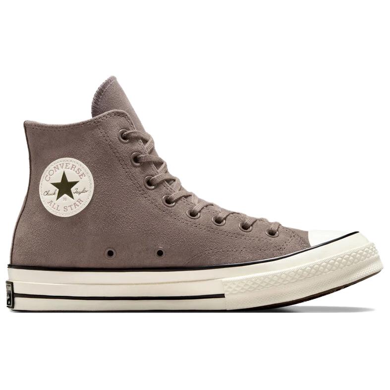 Converse Кроссовки Chuck 70 High Heritage Color Suede - Pure Pumice Unisex, серые, пещерно-зеленые, Egret A09476C