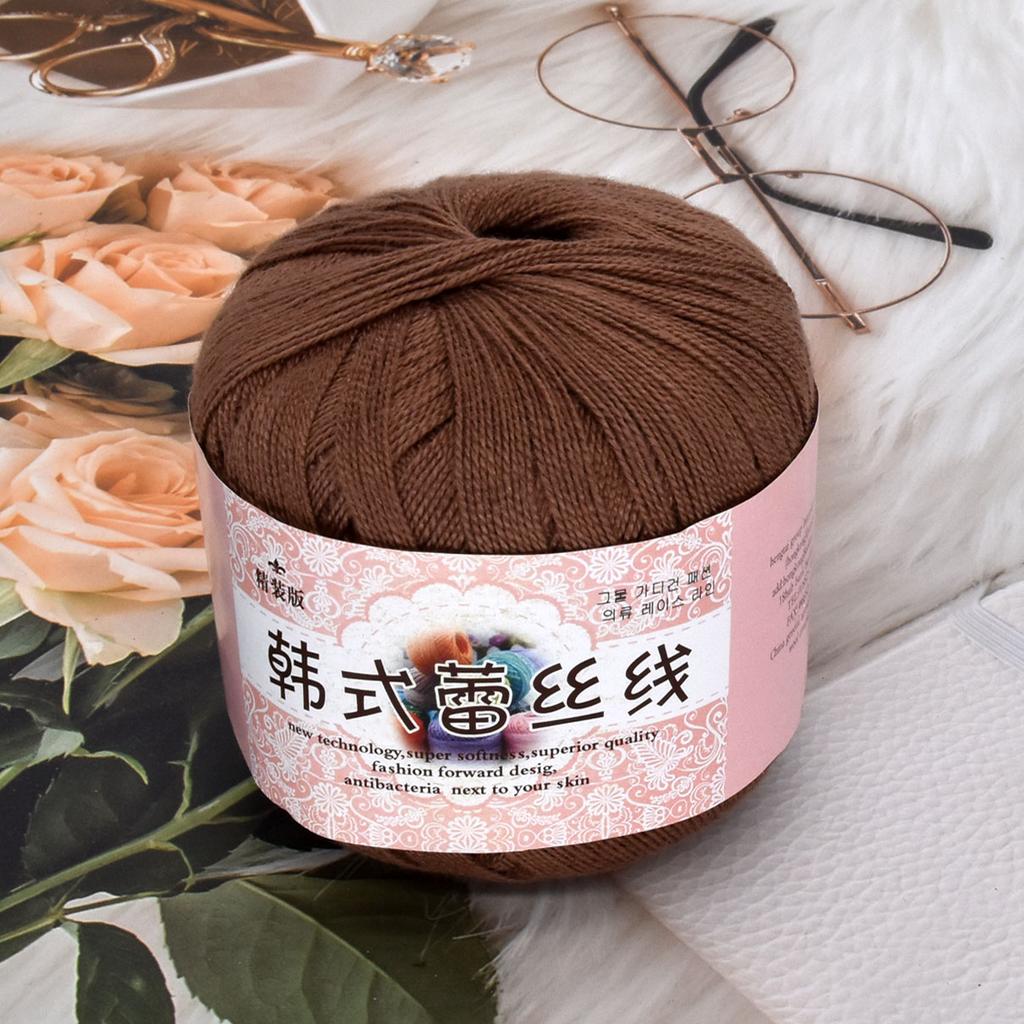 6 шт. 300 г/10,56 унц. Хлопчатобумажная камвольная пряжа Многоцветная Машинная стирка Пряжа для вязания и крючка DIY Пряжа для шалей Амигуруми, Детских пледов Товары для рукоделия